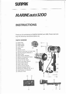 Sunpak 3200 manual. Camera Instructions.